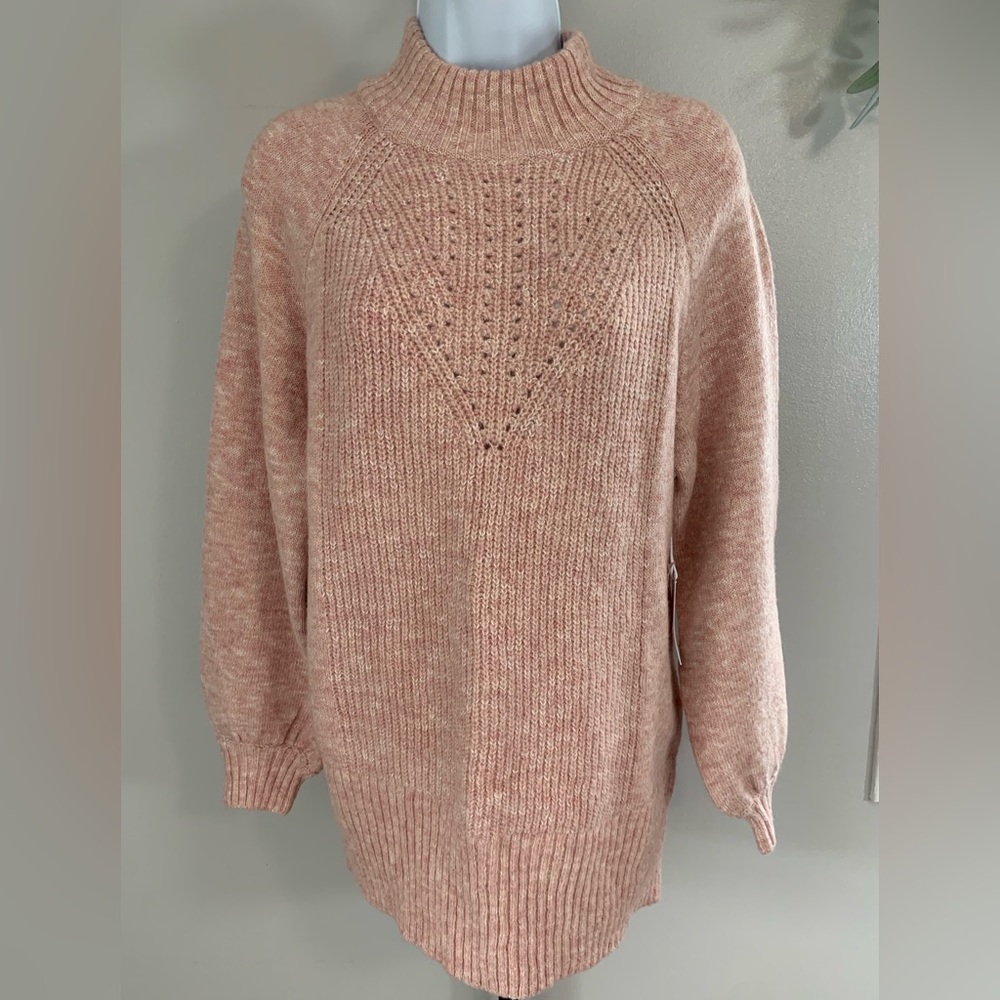 NWT LC Lauren Conrad Blush Cowl Neck Sweater